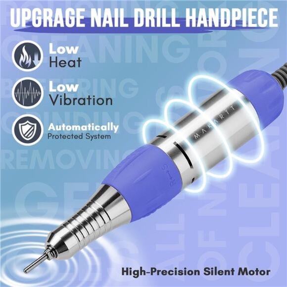 Nail Drill Electric Nail File JD700 Nail Drills for Acrylic Nails Manicure Tools - Picture 2 of 7